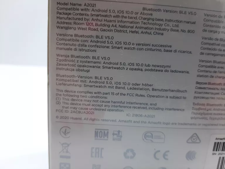 SMARTWATCH AMAZFIT GTS 2E CZARNY !!