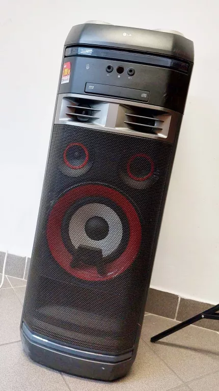 LG OK75 DUŻY MOCNY GŁOŚNIK 1000W LED DJ CD USB BT