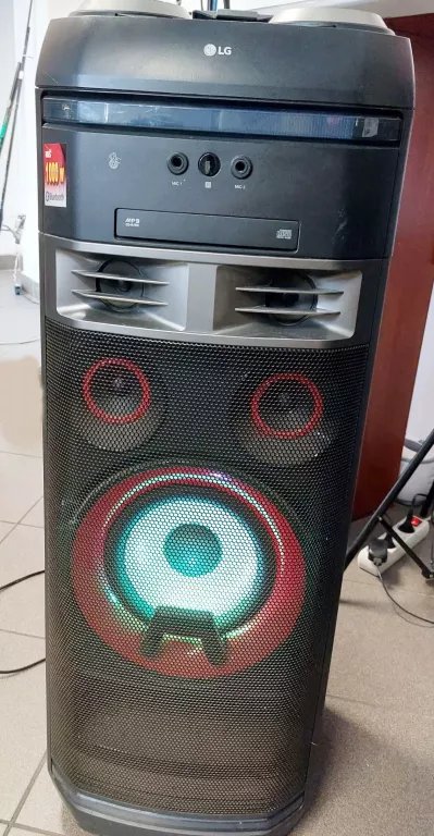 LG OK75 DUŻY MOCNY GŁOŚNIK 1000W LED DJ CD USB BT