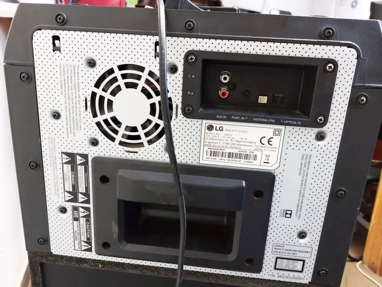 LG OK75 DUŻY MOCNY GŁOŚNIK 1000W LED DJ CD USB BT