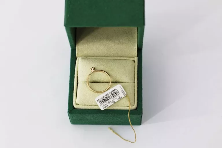 ZŁOTO 585 YES 0,05CT ZARĘCZYNY BRYLANT