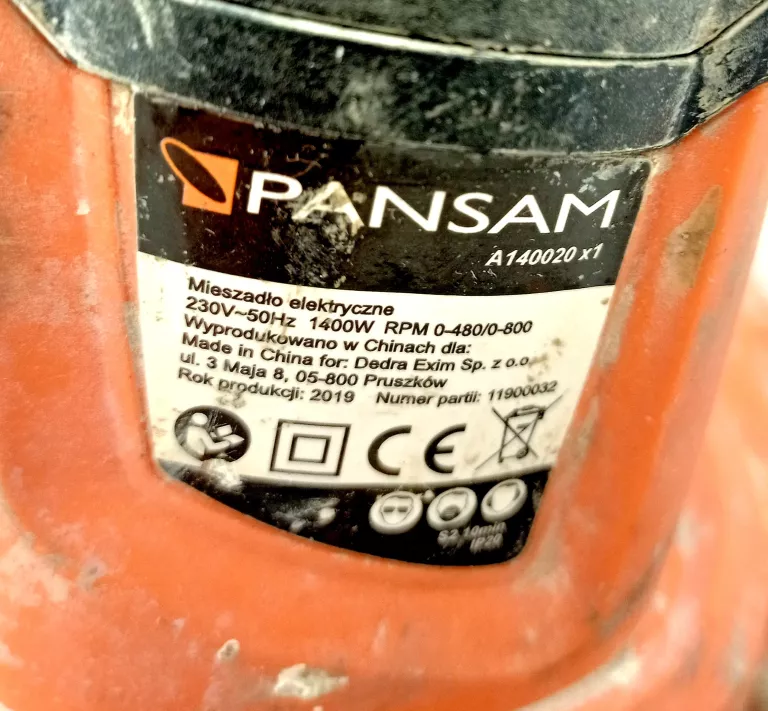 MIESZADŁO PANSAM A140020