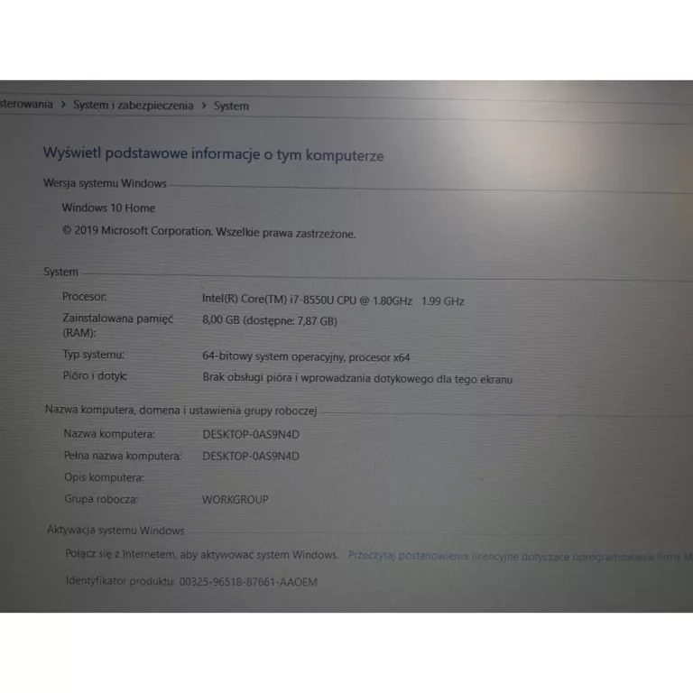 DELL INSPIRON 15 3000 8/256GB I7 15,6'' POLECAM
