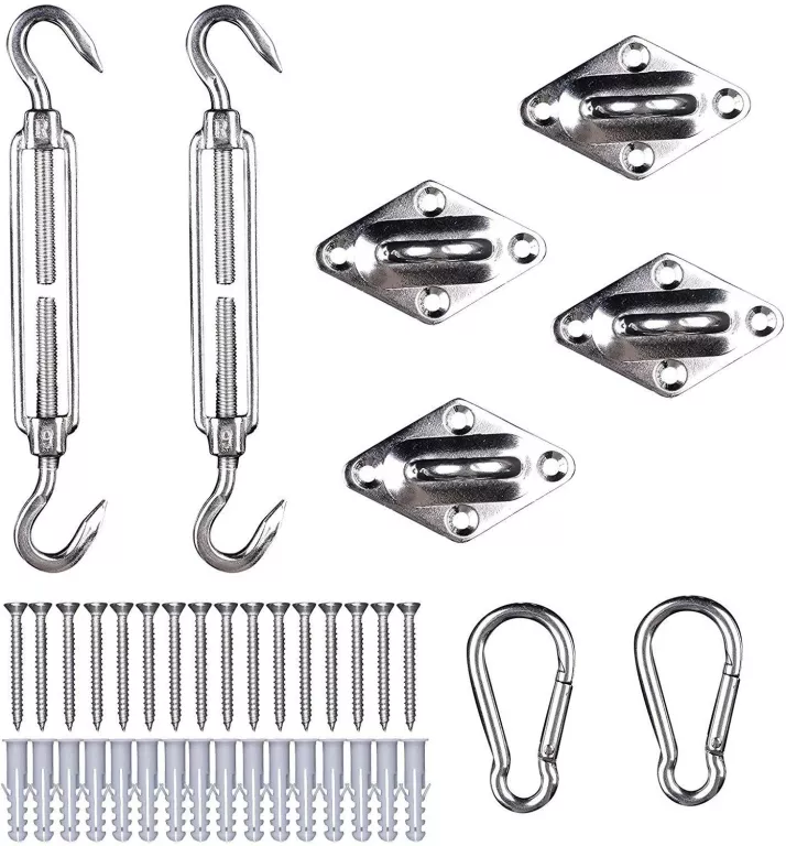 1 ZESTAW / 24 SZTUK SUN SHADE SAIL FIXING KIT