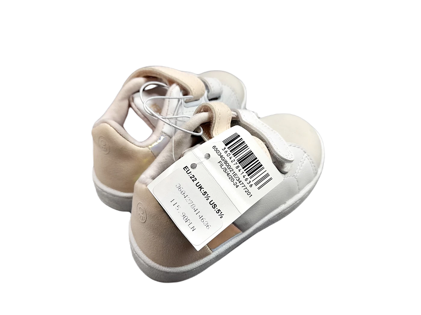 buciki-dla-dziewczynki-adidasy-biale-rozmiar-20-stan-nowy