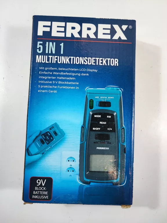 MIERNIK DETEKTOR WIELOFUNKCYJNY FERREX 5W1 @OKAZJ
