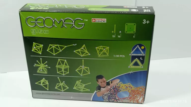 GEOMAG COLOR GLOW 30 ELEMENTY KLOCKI MAGNETYCZNE
