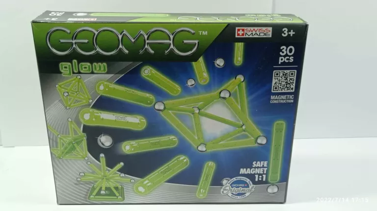 GEOMAG COLOR GLOW 30 ELEMENTY KLOCKI MAGNETYCZNE