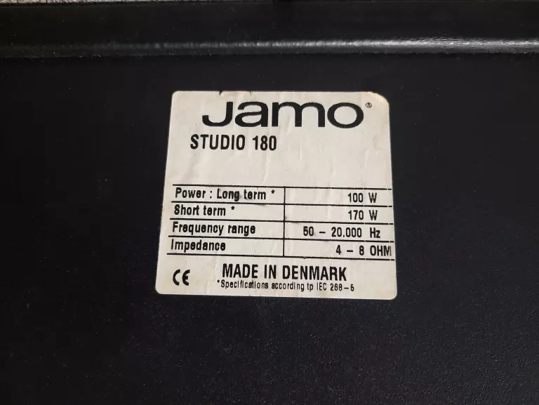 KOLUMNY PODŁOGOWE JAMO STUDIO 180 CZARNE RMS:340W