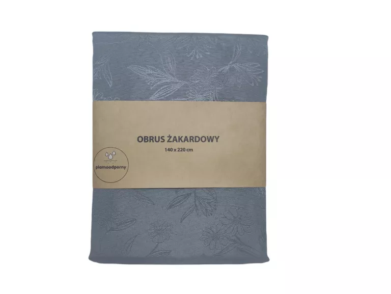 OBRUS ŻAKARDOWY 140 X 220 CM SZARY