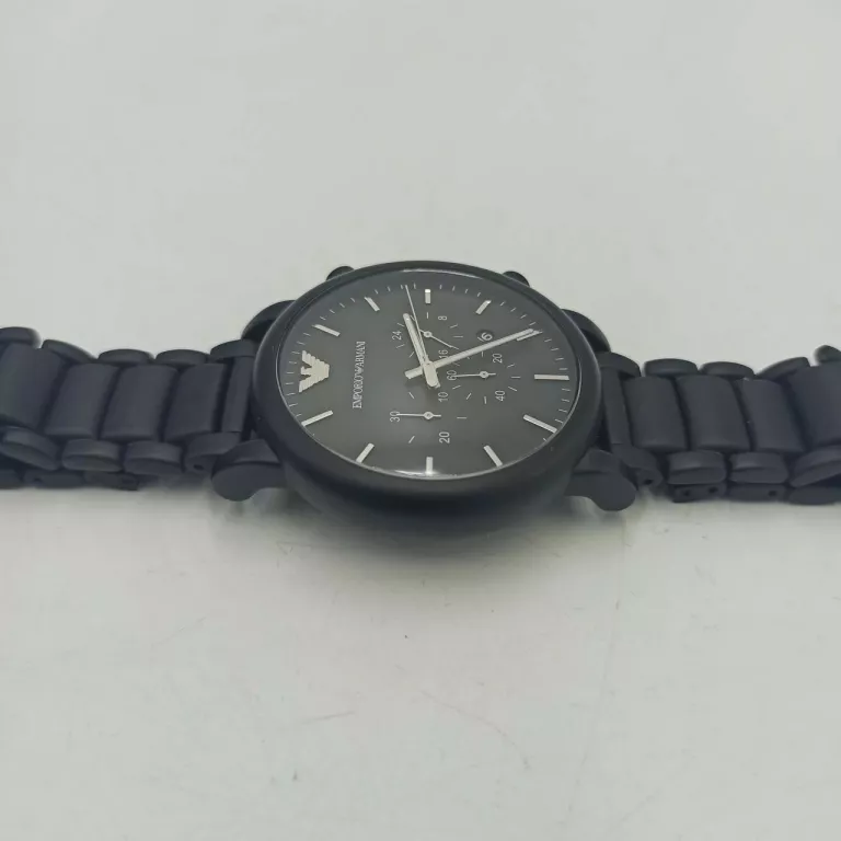 Emporio Armani Classic Black Dial Brushed Black Men's Watch AR1895