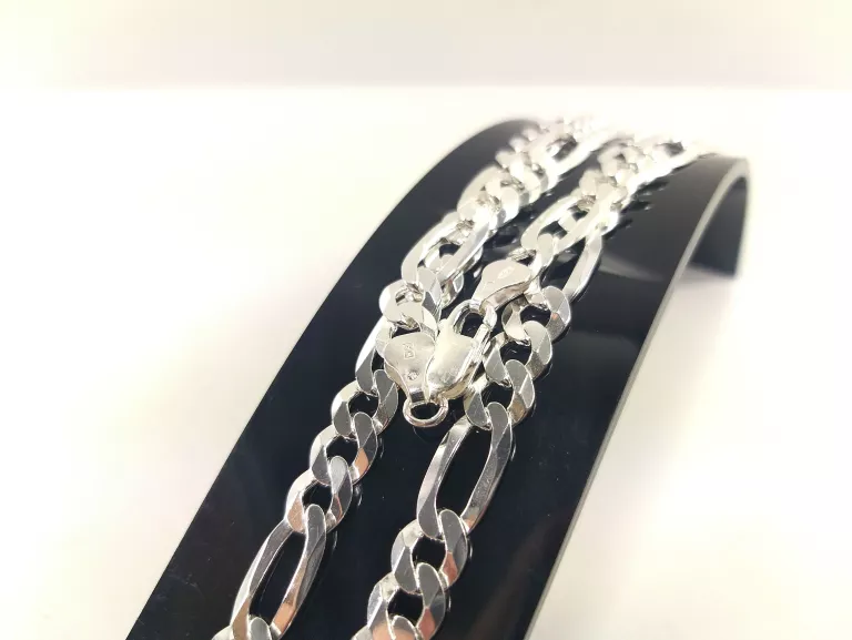 nowy-srebrny-bialy-lancuszek-figaro-60cm-2670g-kod-producenta-5907580300818