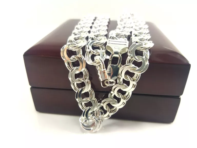 nowy-srebrny-bialy-lancuch-garibaldi-55cm-6830g-ean-gtin-5903772113235