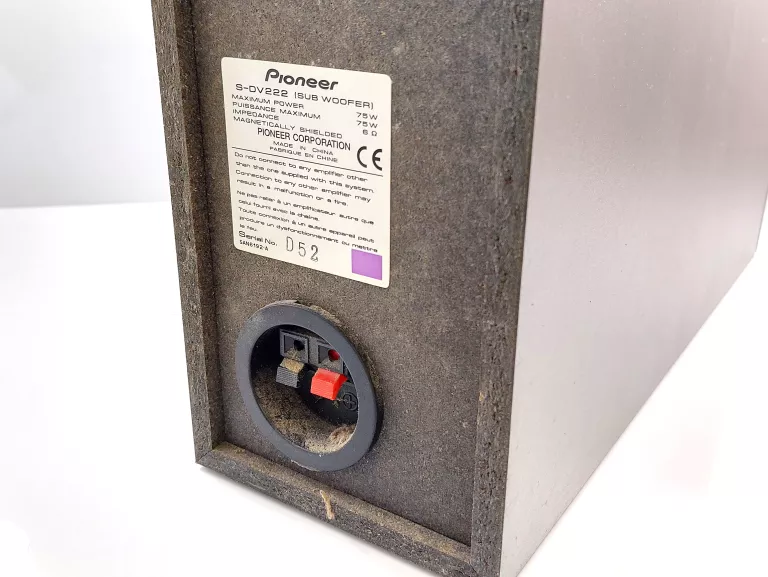 SUBWOOFER + 5 GŁOŚNIKÓW PIONEER S-DV222