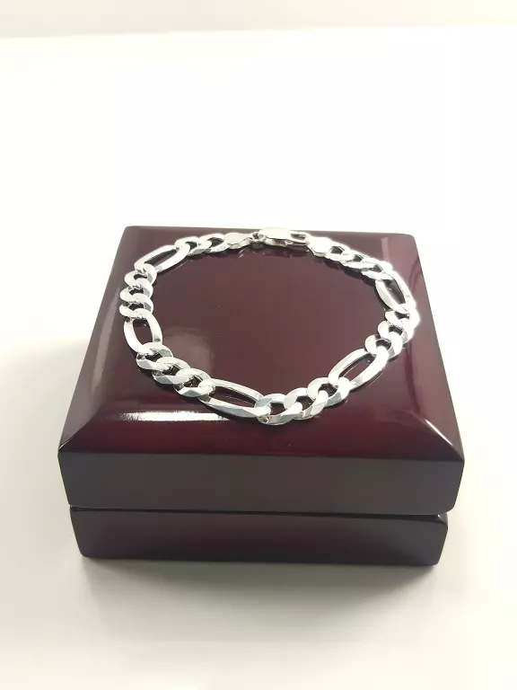 nowy-srebrny-bialy-komplet-figaro-55cm-22cm-4930g-ean-gtin-5905868206784