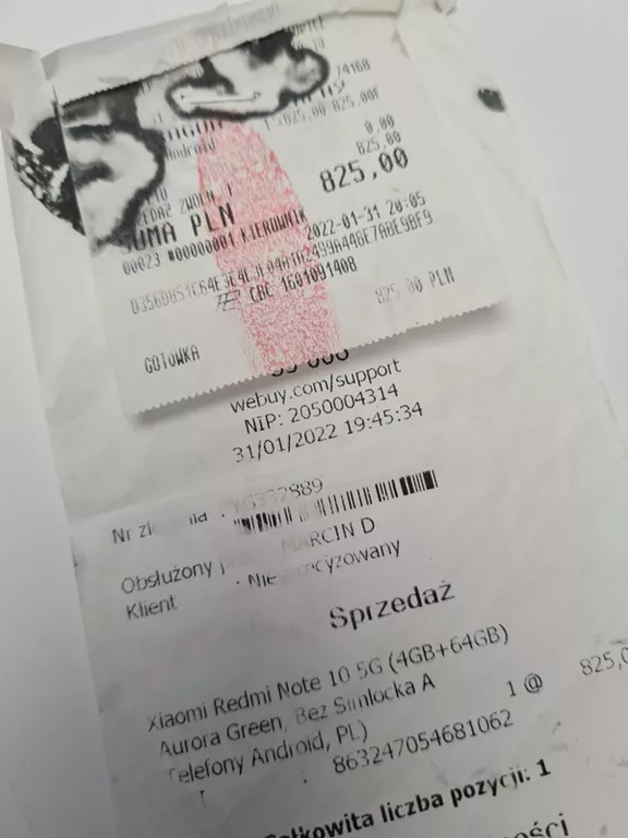 TELEFON REDMI NOTE 10 5G PARAGON CEX ETUI X2
