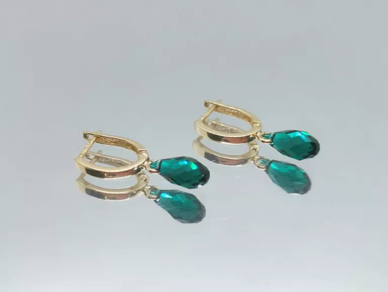 zlote-kolczyki-z-zielona-cyrkonia-234g585-marka-inna-marka