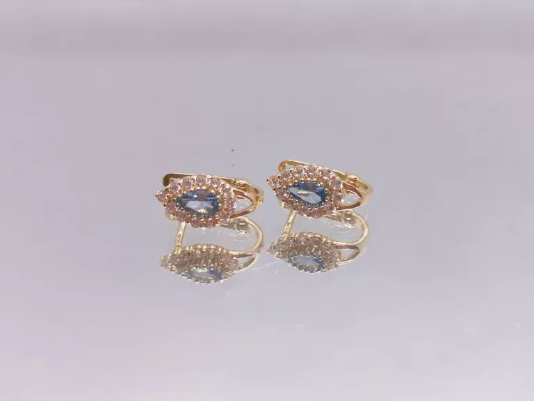 zlote-kolczyki-z-niebieskim-oczkiem-183g585-stan-uzywany