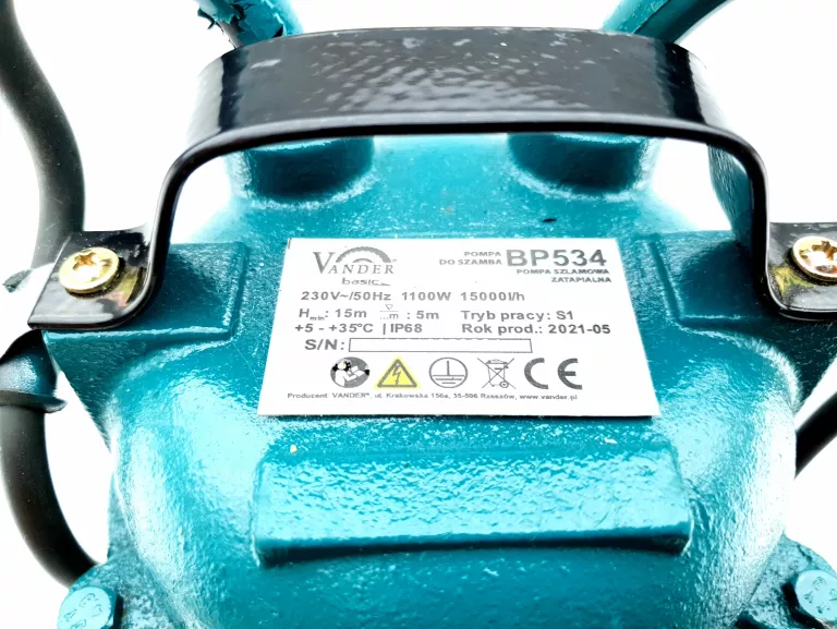 POMPA ZATAPIALNA 1100W BP534 VANDER