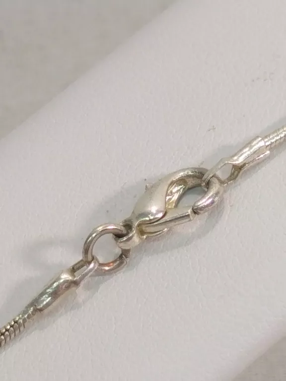 SREBRNY ŁAŃCUSZEK Z ZAWIESZKĄ 925 9.86 G 50 CM