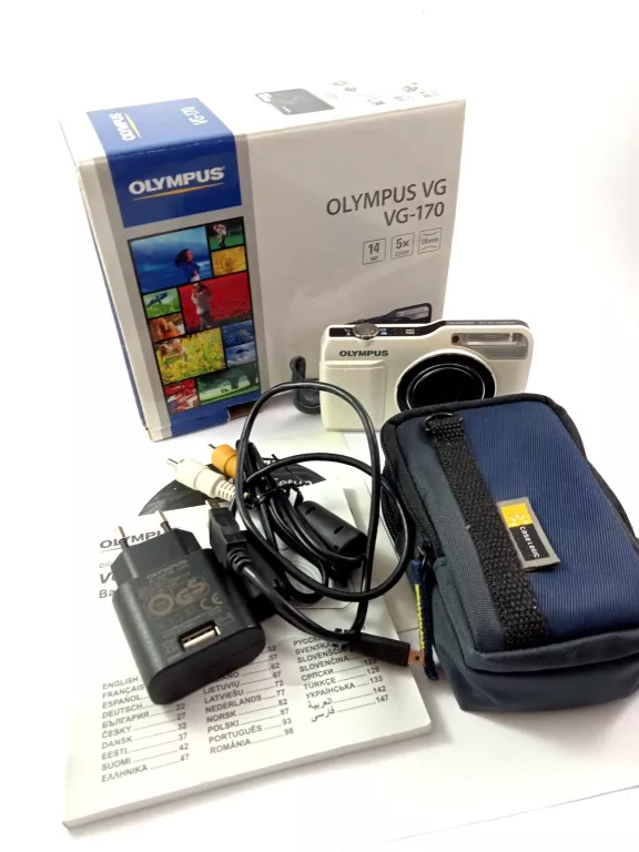 APARAT OLYMPUS VG-170 14MPX BIAŁY KOMPLET
