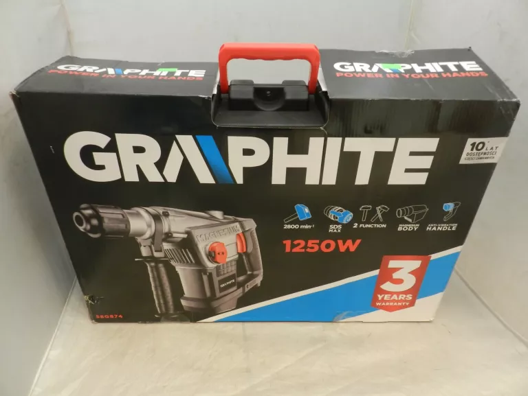MŁOT UDAROWY GRAPHITE 58G874 SDS MAX 1250 W