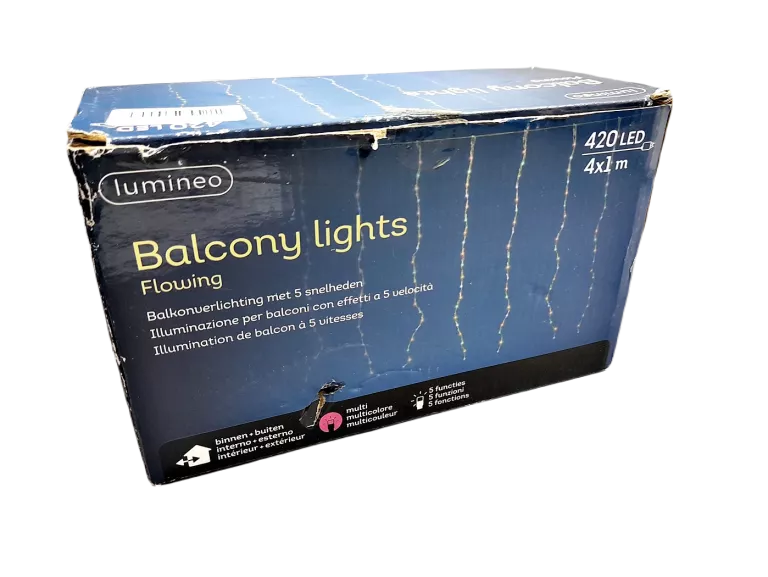 KURTYNA LED BALKONOWE ŚWIATEŁKA 420 LED 4 M