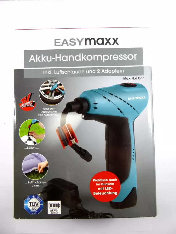 KOMPRESOR EASYMAXX 8.6 BAR AKUMULATOROWY