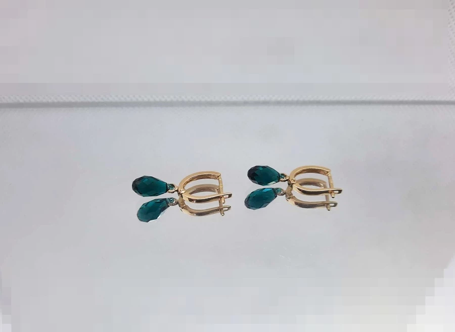 zlote-kolczyki-z-zielona-cyrkonia-585-228-g-marka-inna-marka