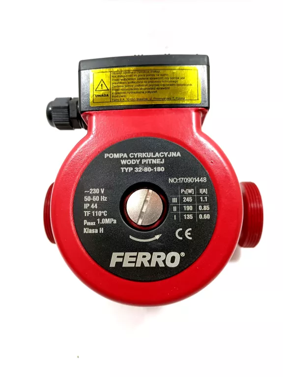 FERRO POMPA CYRKULACYJNA 32-80-180