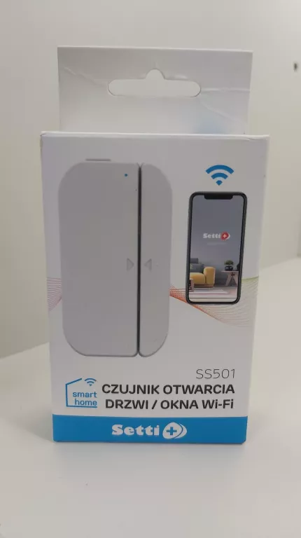 CZUJNIK OTWARCIA DRZWI/ OKNA WI-FI - SETTI SS501