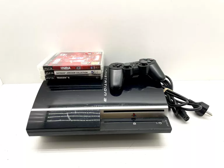 KONSOLA SONY PLAYSTATION 3 CECHG04 + 3 GRY + PAD