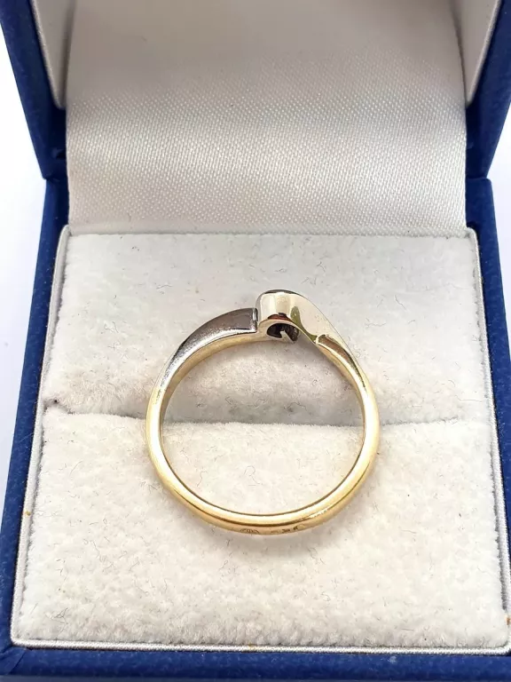 ZŁOTY PIERŚCIONEK Z BRYLANTEM PR585 0,077CT