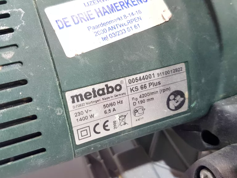 PIŁA TARCZOWA METABO KS 66 PLUS 1400W