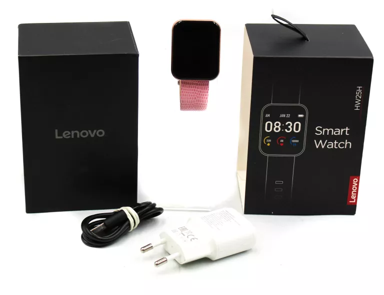 SMARTWATCH LENOVO HW25H + ŁADOWARKA,PUDEŁKO