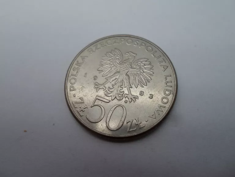 MONETA 300 LAT ODSIECZY WIEDEŃSKIEJ 50 ZŁ 1983 R