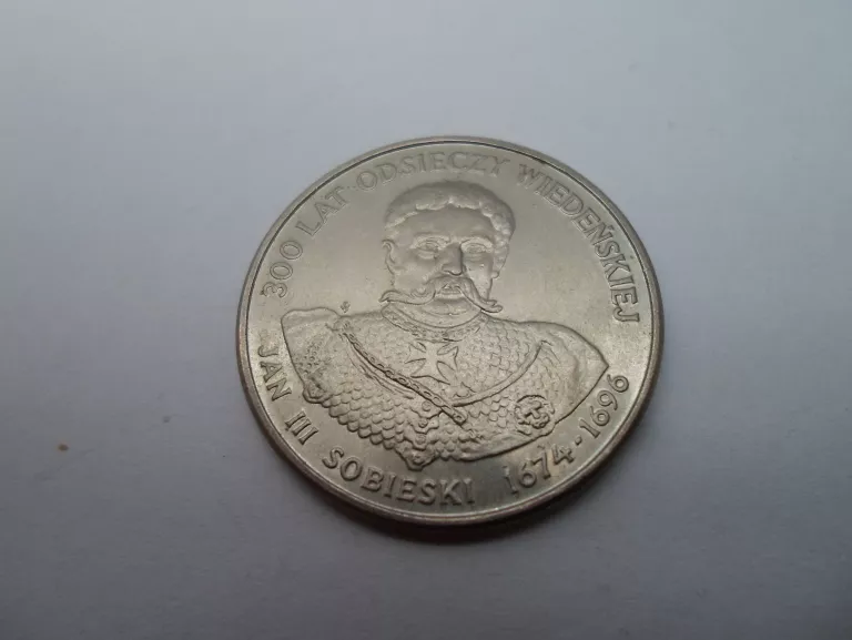 MONETA 300 LAT ODSIECZY WIEDEŃSKIEJ 50 ZŁ 1983 R