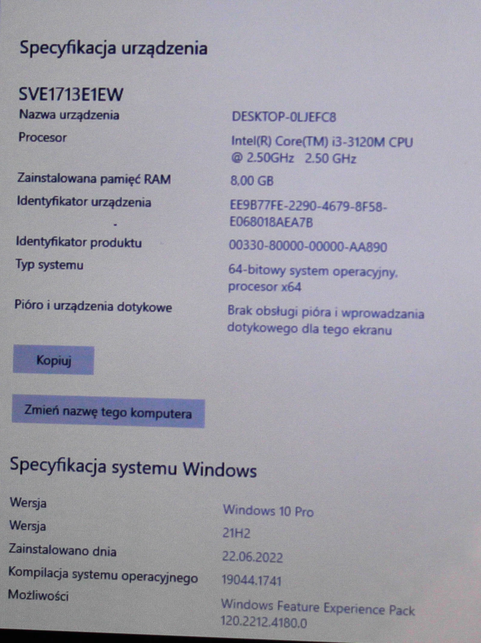 laptop-sony-vaio-sve1713e1ew-i3-8gb-win-10-25ghz-ean-gtin-0002206220237