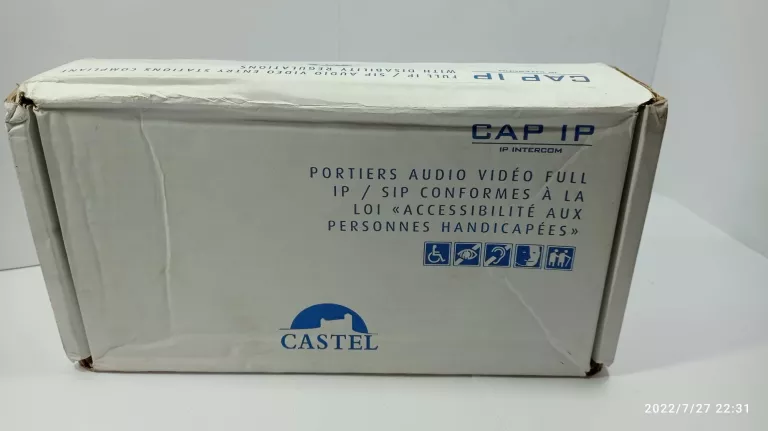 DOMOFON CASTEL FULL IP/SIP Z 1 PRZYCISKIEM WYWOŁAN