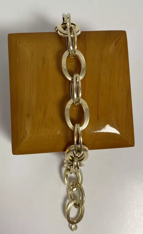 ZŁOTA BRANSOLETKA DUŻE OCZKA CT.585