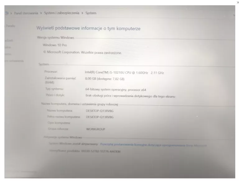 LAPTOP DELL VOSTRO 3490 8GB/256GB/I5 14''