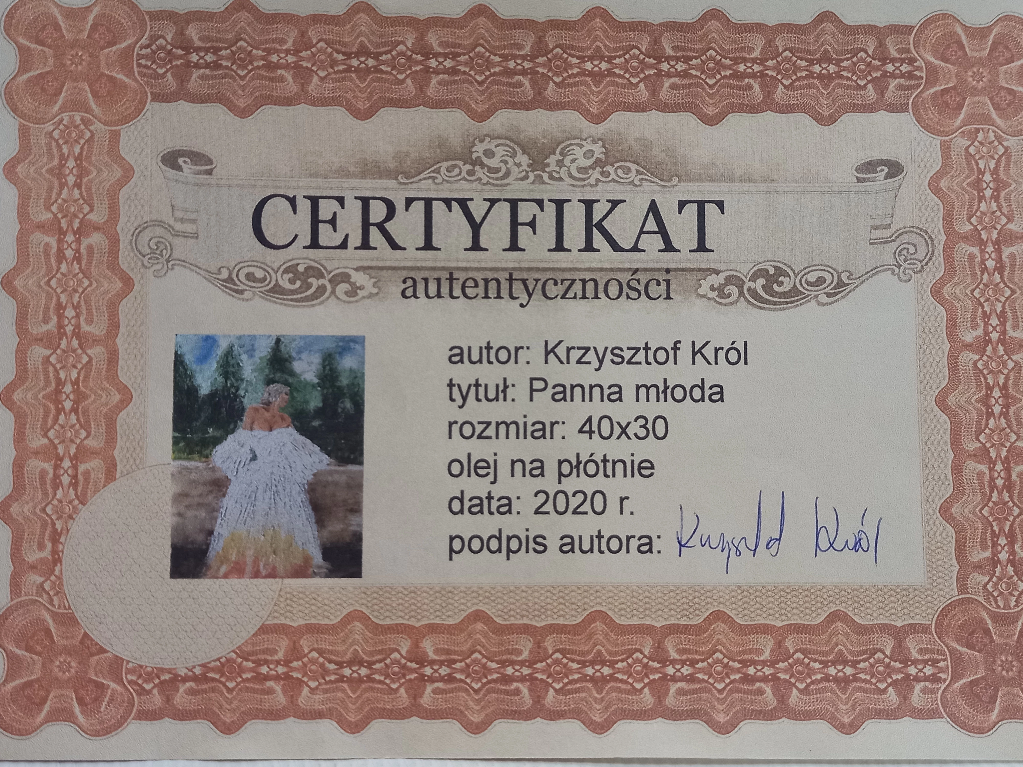 obraz-plotno-krol-krzysztof-pt-panna-mloda-stan-nie-wymaga-renowacji