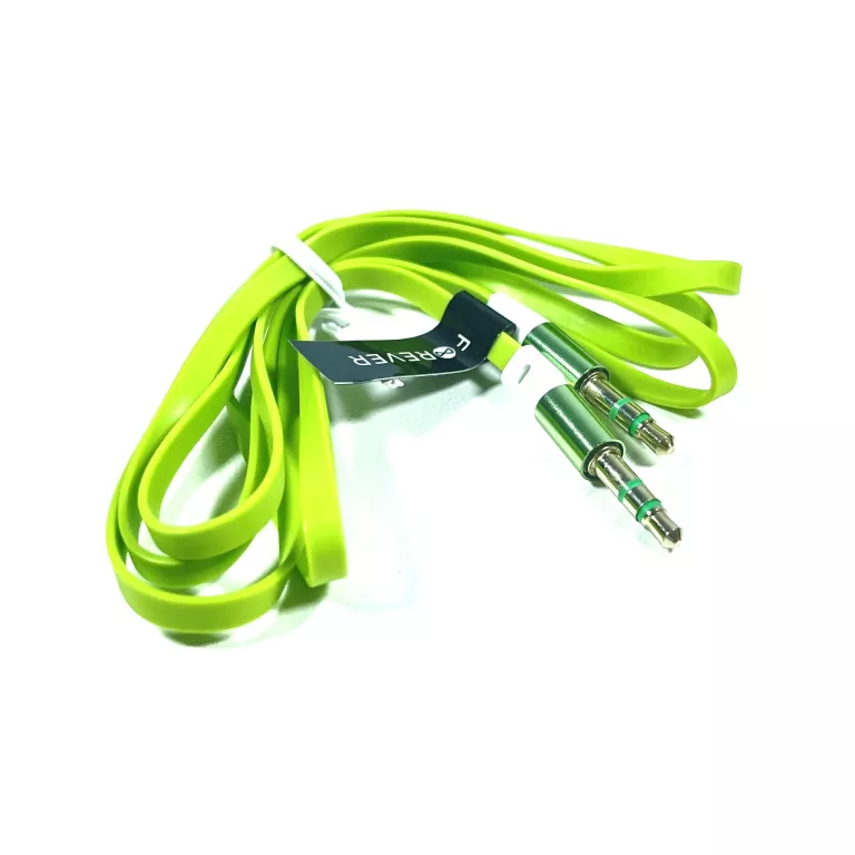 KABEL AUDIO JACK 3,5MM - JACK 3,5MM 1,0M ZIELONY