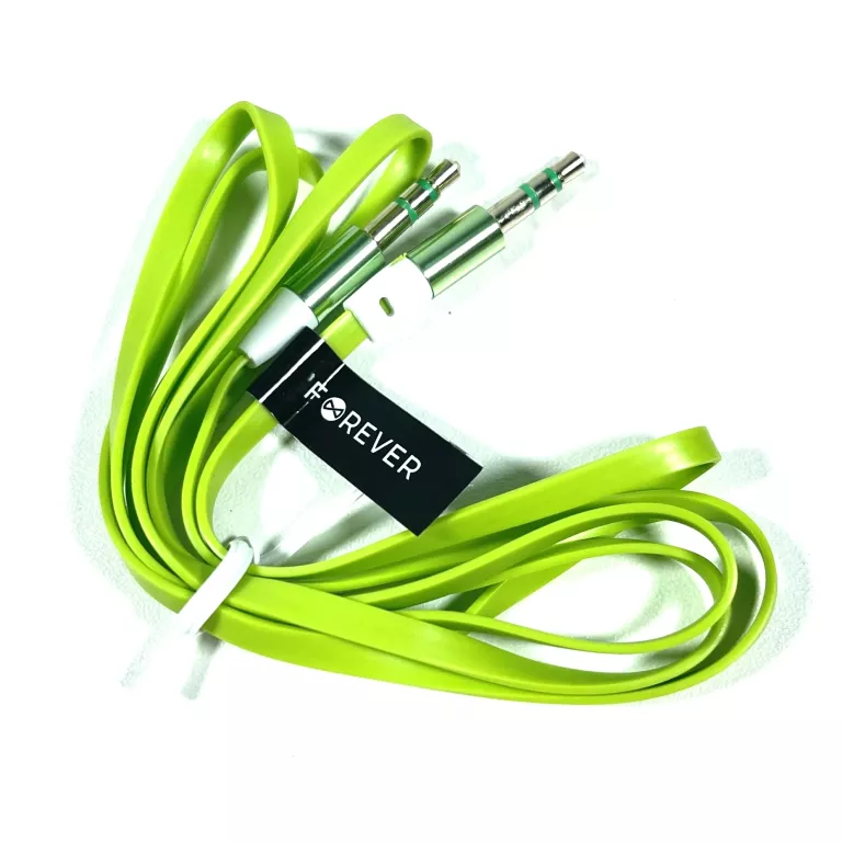 KABEL AUDIO JACK 3,5MM - JACK 3,5MM 1,0M ZIELONY