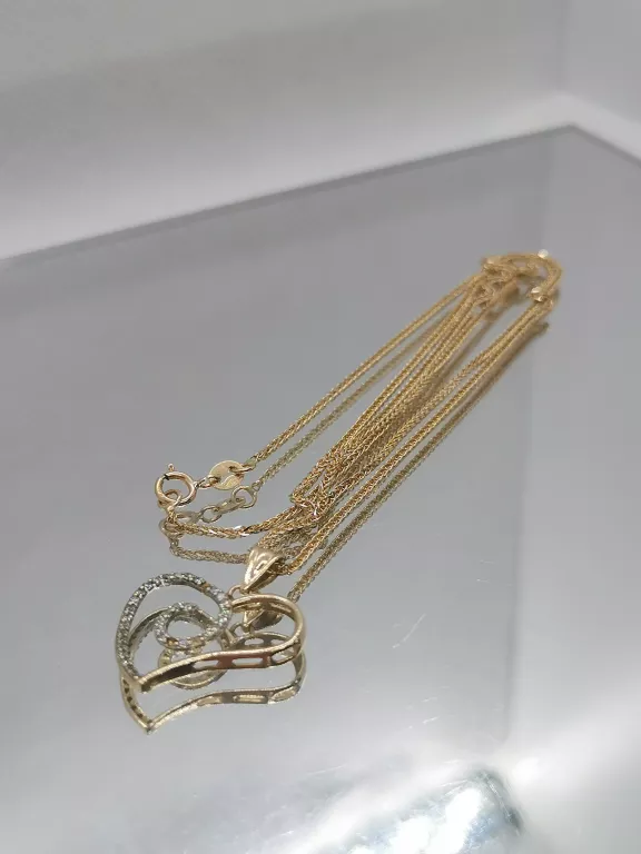 fantastyczny-zloty-lancuszek-z-sercem-585-dlugosc-calkowita-50