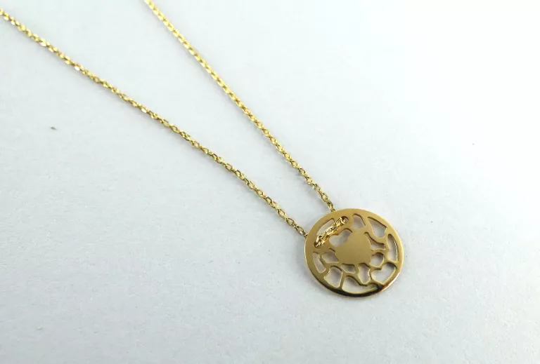 ZŁOTY ŁAŃCUSZEK Z ZAWIESZKĄ SERCE 585 1,38G