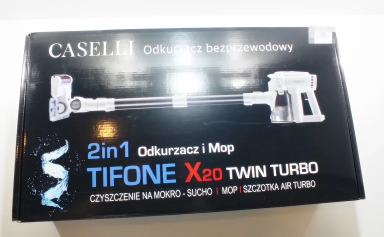 JAK NOWY/ODKURZACZ CASELLI TIFONE X20 TWIN TURBO