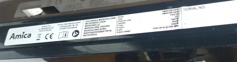 MIKROFALÓWKA AMICA AMGF23E1GFB