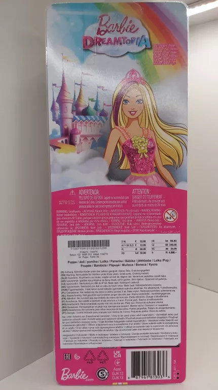 LALKA BARBIE KSIĘŻNICZKA DREAMTOPIA GJK13