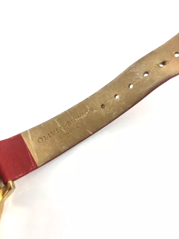 ZEGAREK OLIVIA BURTON LONDON CZERWONY PASEK